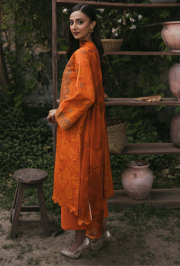 Humdum | Gardenia Lawn | D02 - Khanumjan  Pakistani Clothes and Designer Dresses in UK, USA