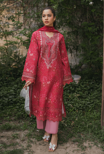 Humdum | Gardenia Lawn | D06 - Khanumjan Pakistani Clothes and Designer Dresses in UK, USA