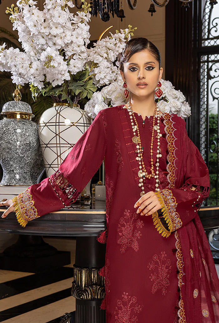 Humdum | Charlotte Chikankari  Lawn | D08 - Khanumjan  Pakistani Clothes and Designer Dresses in UK, USA