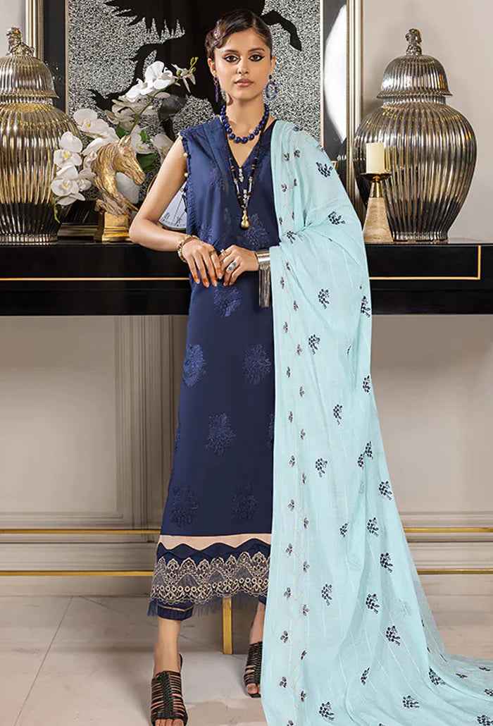 Humdum | Charlotte Chikankari  Lawn | D09 - Khanumjan  Pakistani Clothes and Designer Dresses in UK, USA