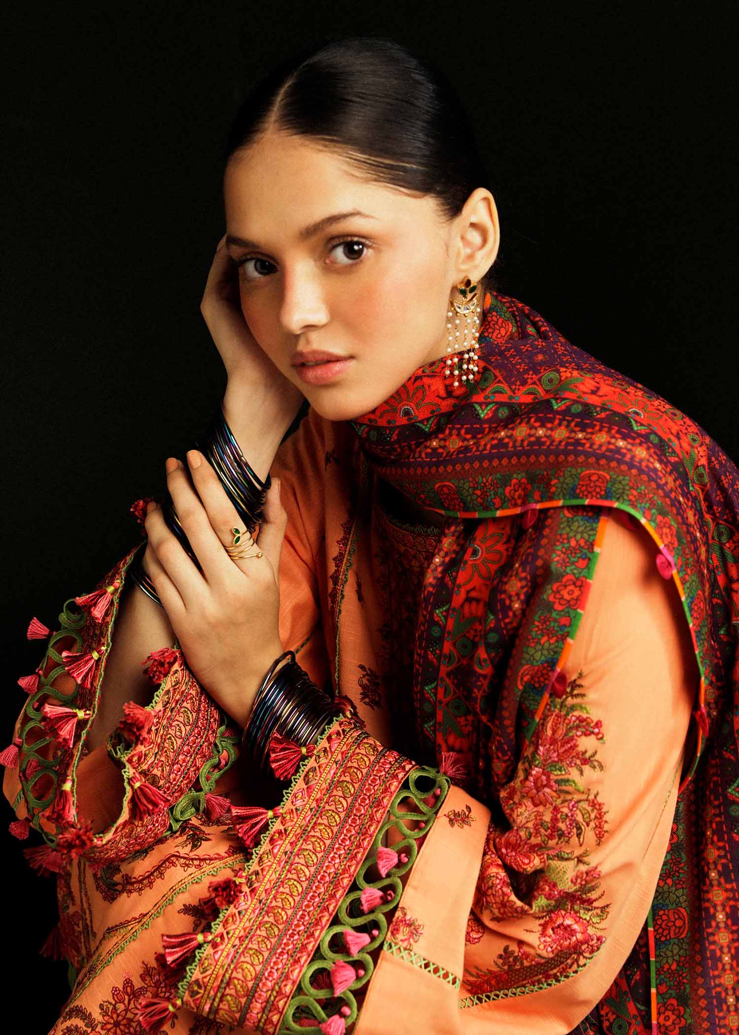Hussain Rehar | Winter Shawl Khaddar 23 | Sunrise - Khanumjan  Pakistani Clothes and Designer Dresses in UK, USA