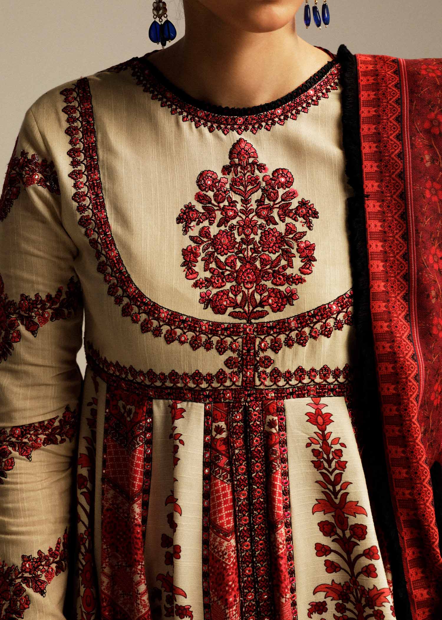 Hussain Rehar | Winter Shawl Khaddar 23 | Opaline - Khanumjan  Pakistani Clothes and Designer Dresses in UK, USA