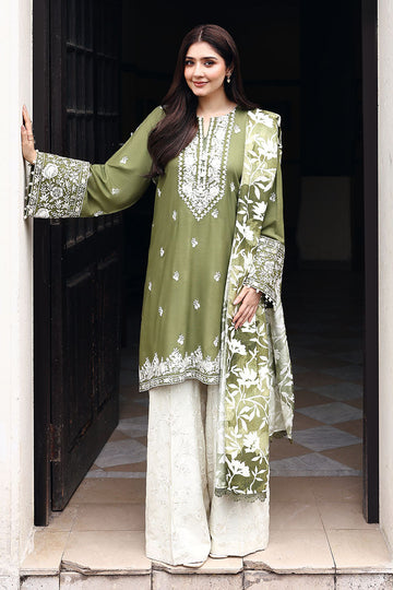 Cross Stitch | Khaddar Linen 25 | MOSS REVERIE