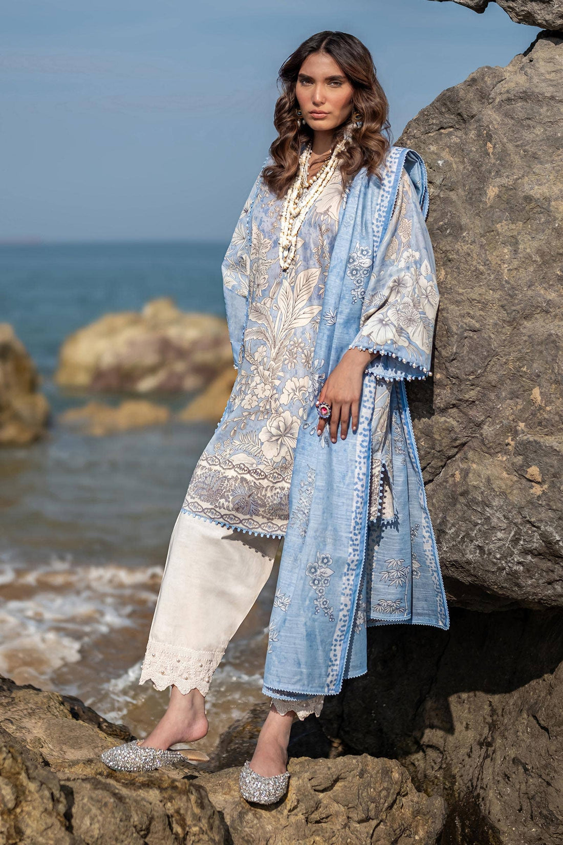 Sana Safinaz | Mahay Spring 24 | H241-009A-2DD - Khanumjan  Pakistani Clothes and Designer Dresses in UK, USA