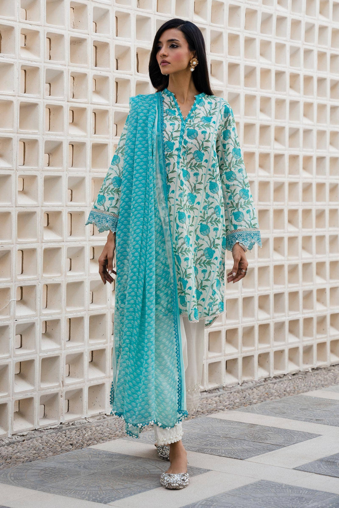 Sana Safinaz | Mahay Spring 24 | H241-002A-2BI - Khanumjan  Pakistani Clothes and Designer Dresses in UK, USA