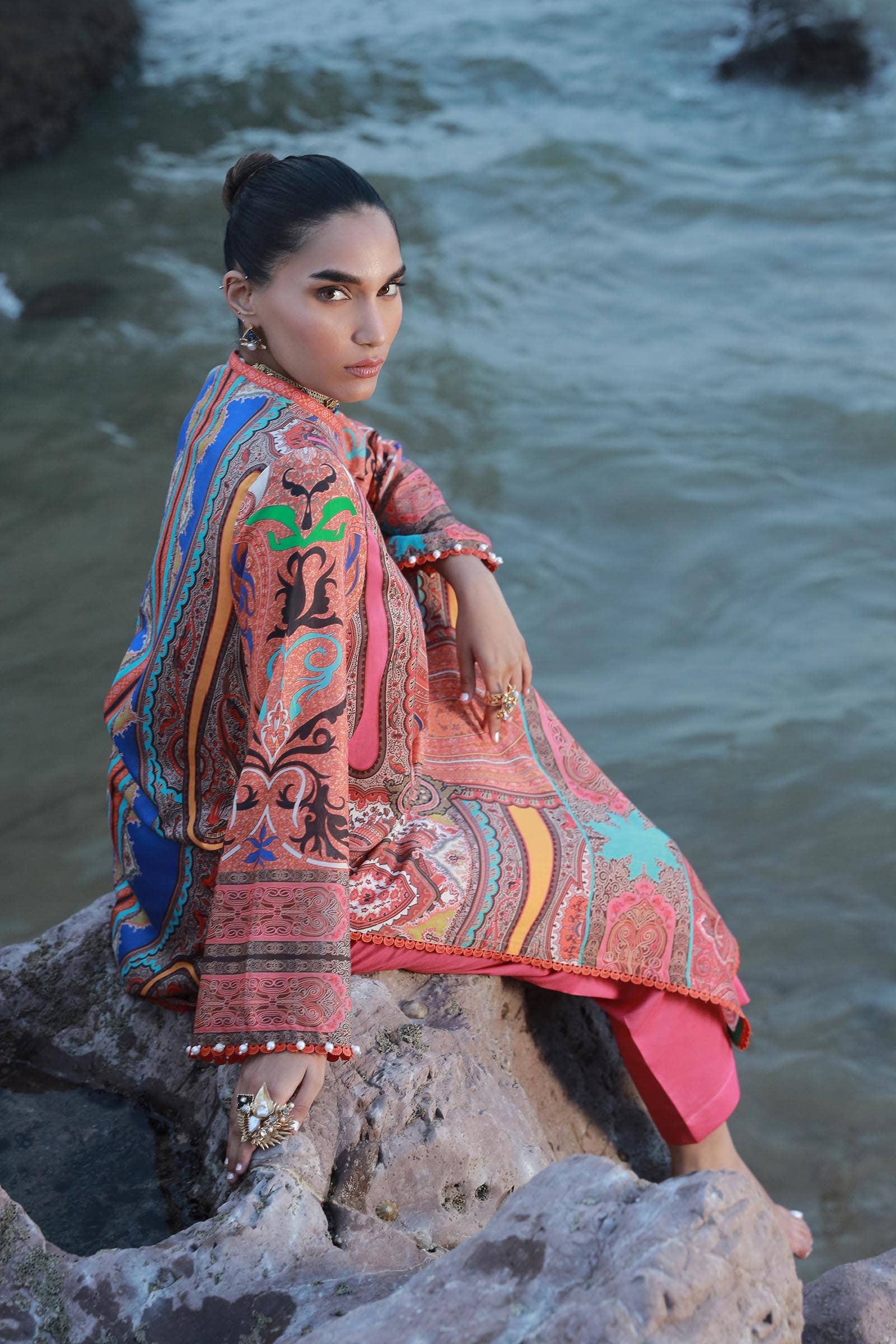 Sana Safinaz | Mahay Spring 24 | H241-012A-2C - Khanumjan  Pakistani Clothes and Designer Dresses in UK, USA