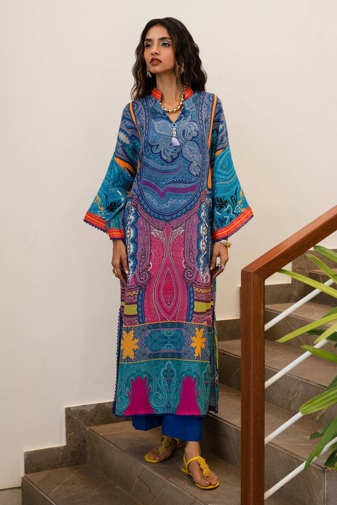 Sana Safinaz | Mahay Spring 24 | H241-012B-2C - Khanumjan  Pakistani Clothes and Designer Dresses in UK, USA