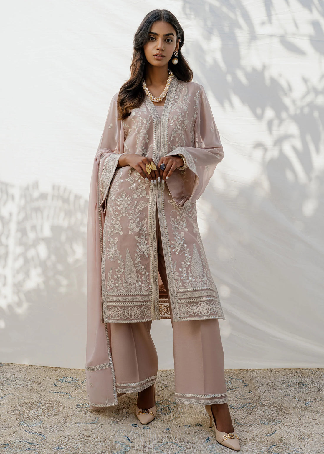 Mahgul | Eid Edit 2024 | Mauve Flora - Khanumjan  Pakistani Clothes and Designer Dresses in UK, USA