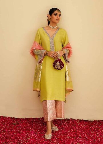 Mahgul | Eid Edit 2024 | Lemon Mint - Khanumjan Pakistani Clothes and Designer Dresses in UK, USA