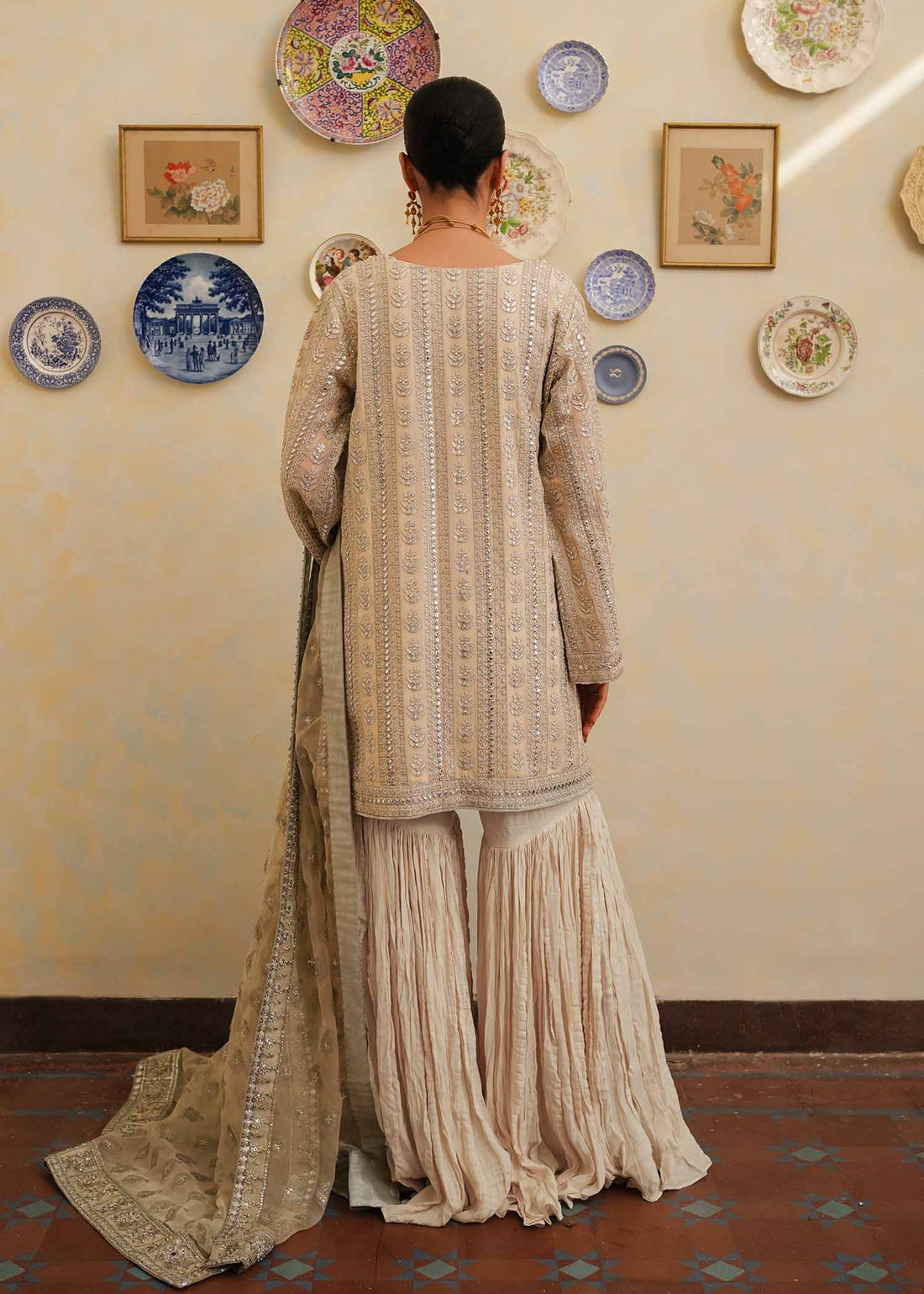 Mahgul | Eid Edit 2024 | Crushed Silver - Khanumjan  Pakistani Clothes and Designer Dresses in UK, USA