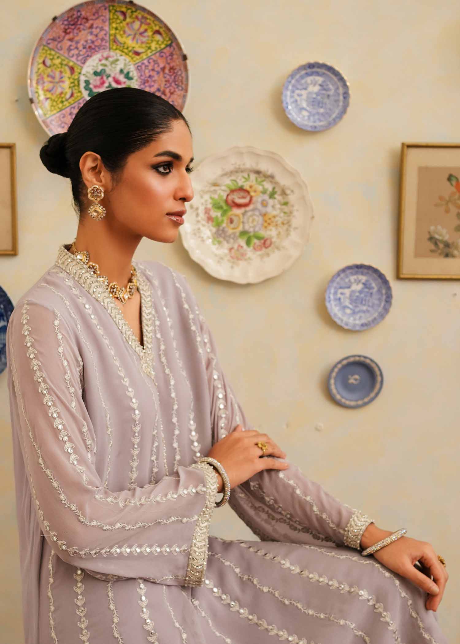 Mahgul | Eid Edit 2024 | Lavender Lines - Khanumjan  Pakistani Clothes and Designer Dresses in UK, USA