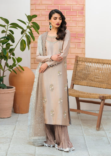 Mahum Asad | Raising The Bar | Sand - Khanumjan Pakistani Clothes and Designer Dresses in UK, USA