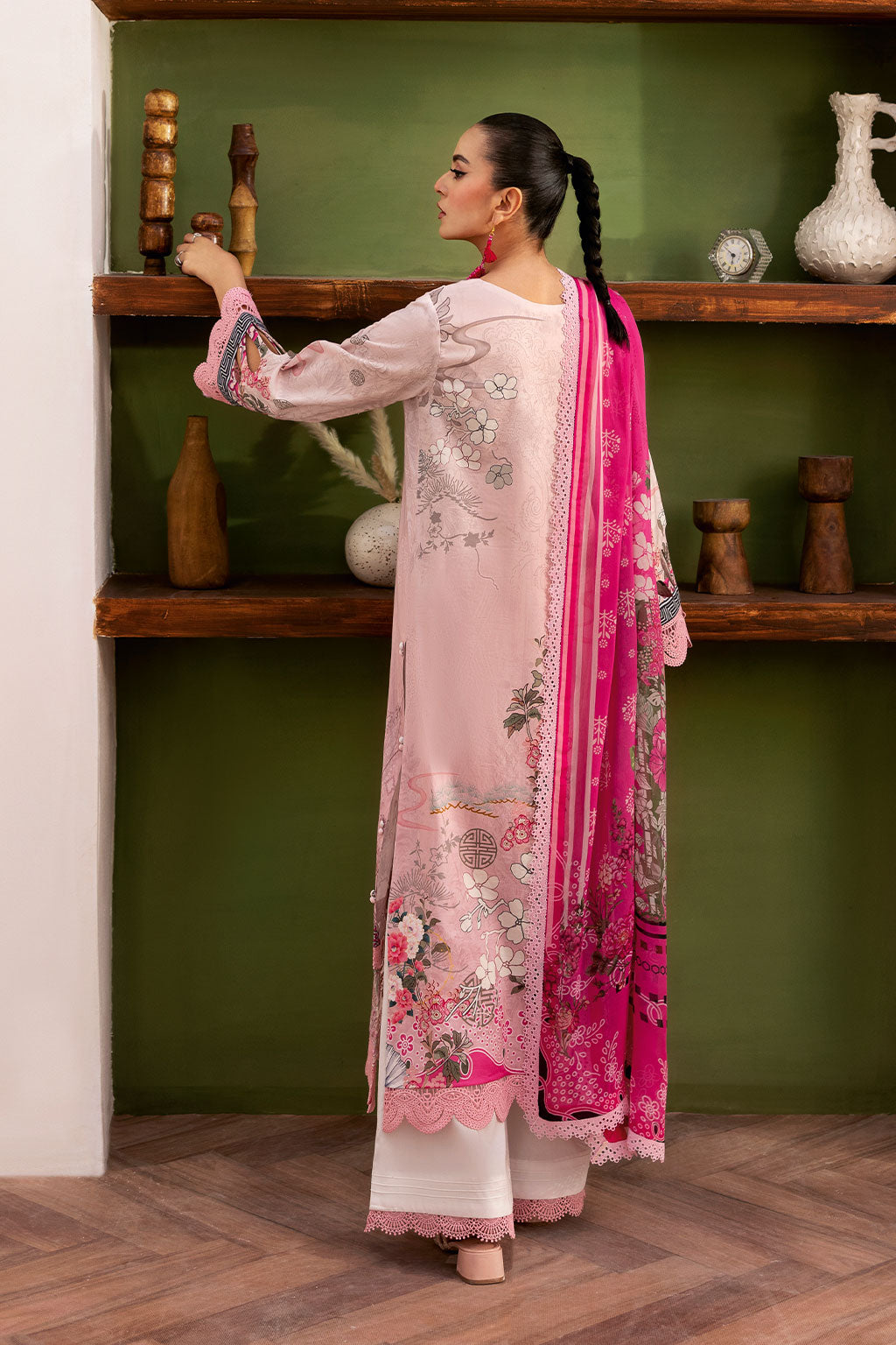 Ramsha | Mashaal Luxury Lawn |  L-1407