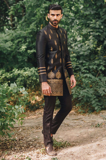 Pakistani Menswear | MNR-SIAHVASH - Khanumjan Pakistani Clothes and Designer Dresses in UK, USA