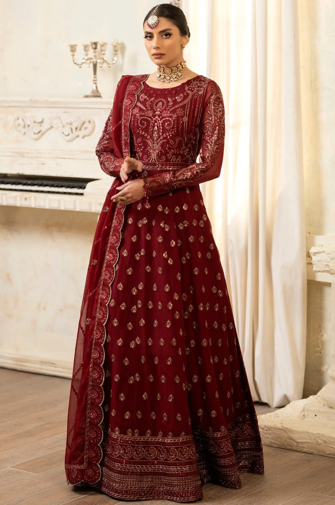Mohagni | Janan Formals | ROSETTE MGL-05 - Khanumjan  Pakistani Clothes and Designer Dresses in UK, USA