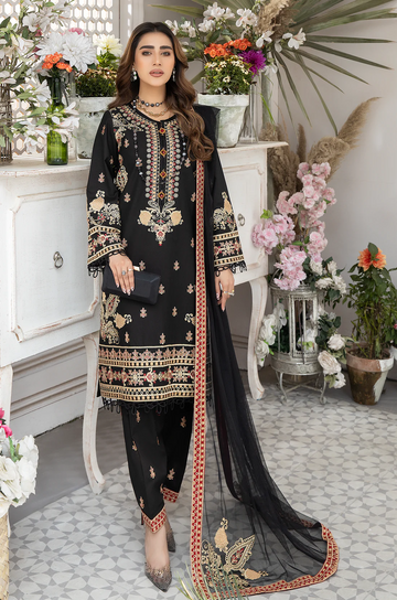 Mohagni | Muntazir Luxury Lawn 24 | AM-05 - Khanumjan Pakistani Clothes and Designer Dresses in UK, USA
