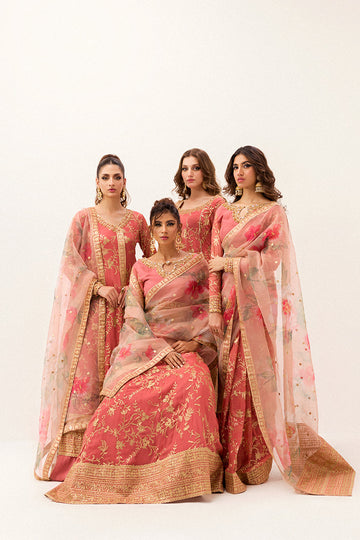 Mushq | Best of Mushq | Coral Almond - Khanumjan Pakistani Clothes and Designer Dresses in UK, USA