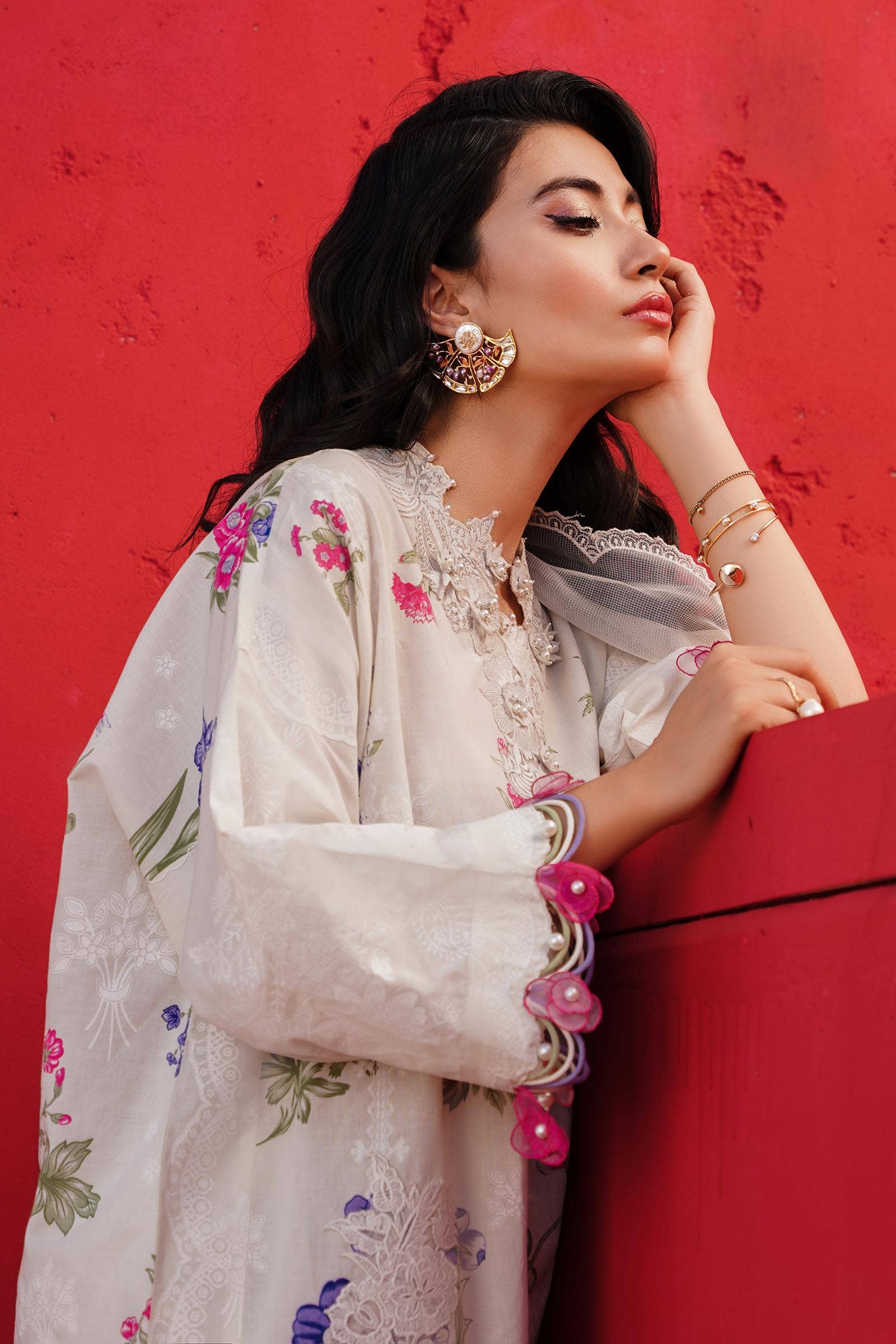 Sana Safinaz | Muzlin Spring 24 | M241-011A-CW - Khanumjan  Pakistani Clothes and Designer Dresses in UK, USA