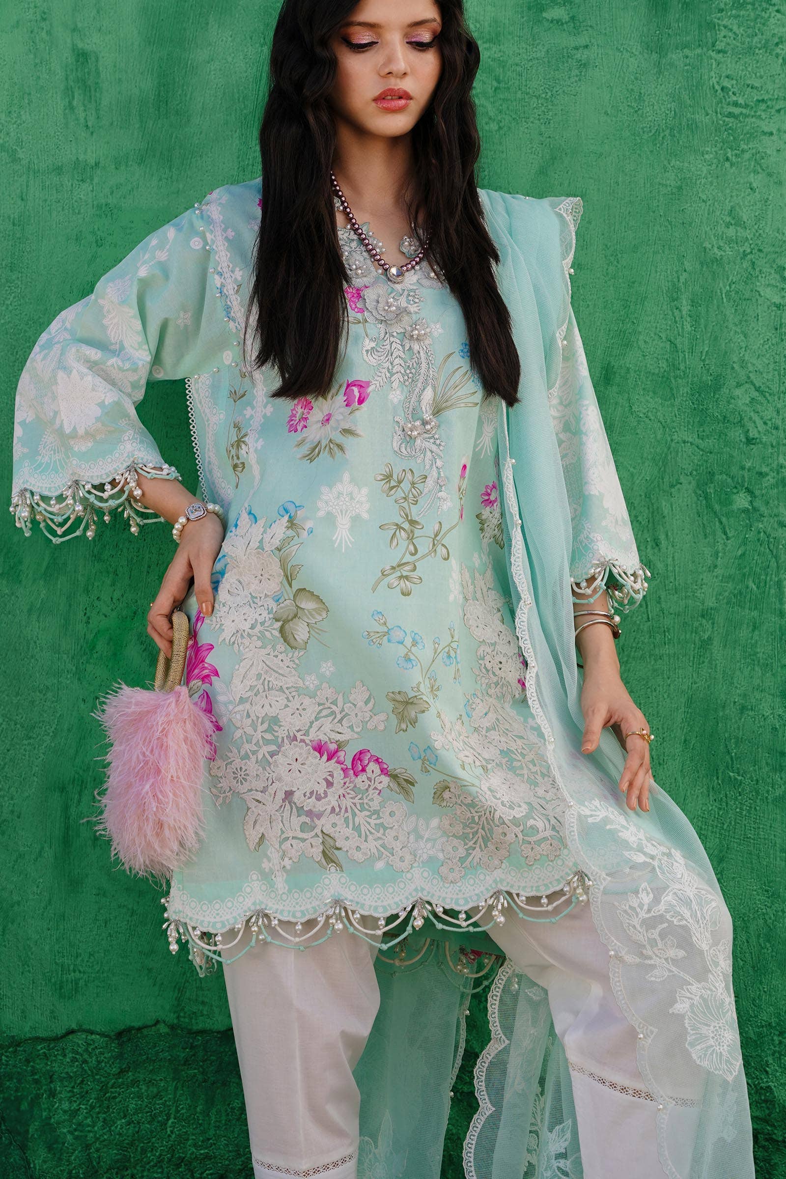 Sana Safinaz | Muzlin Spring 24 | M241-011B-CW - Khanumjan  Pakistani Clothes and Designer Dresses in UK, USA