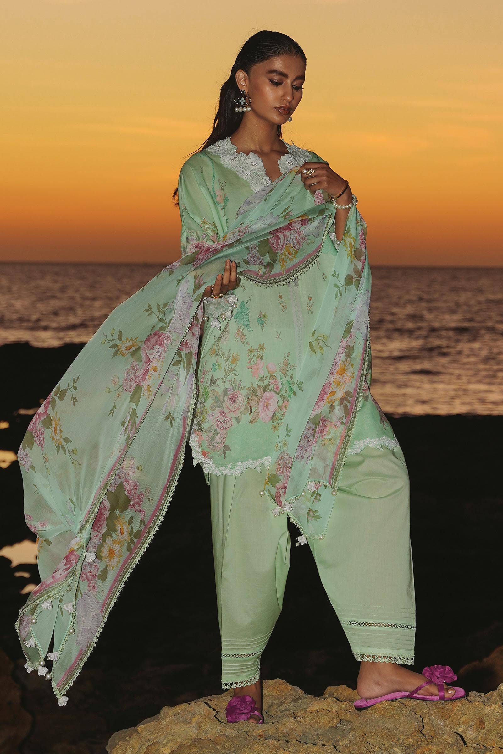 Sana Safinaz | Muzlin Spring 24 | M241-013B-CI - Khanumjan  Pakistani Clothes and Designer Dresses in UK, USA