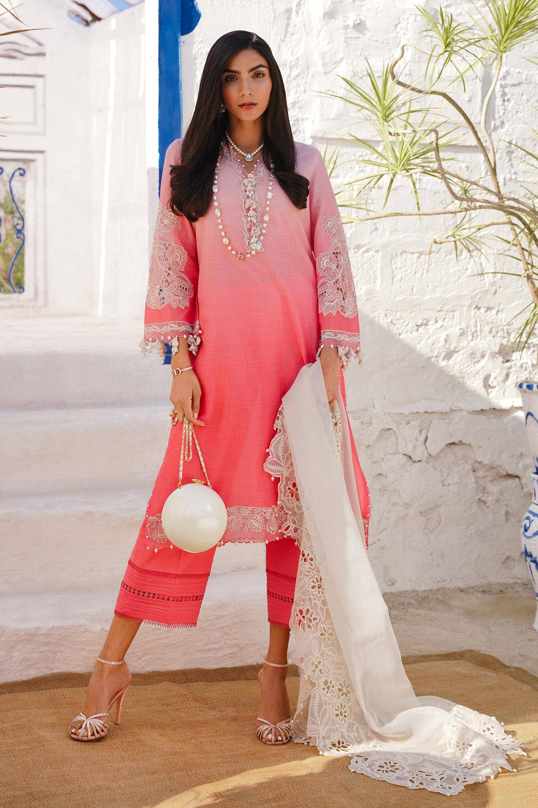 Sana Safinaz | Muzlin Spring 24 | M241-017A-CW - Khanumjan  Pakistani Clothes and Designer Dresses in UK, USA