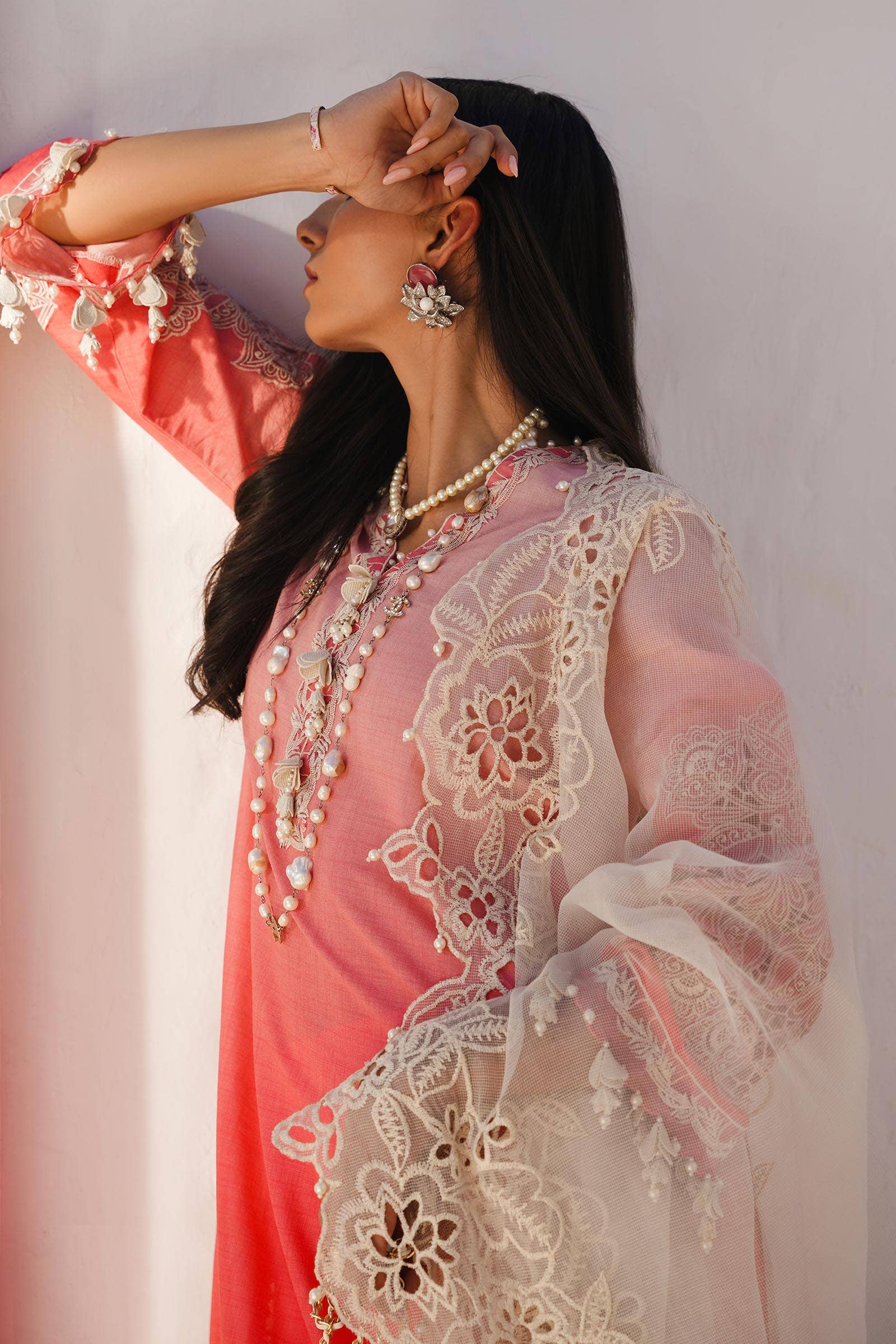 Sana Safinaz | Muzlin Spring 24 | M241-017A-CW - Khanumjan  Pakistani Clothes and Designer Dresses in UK, USA