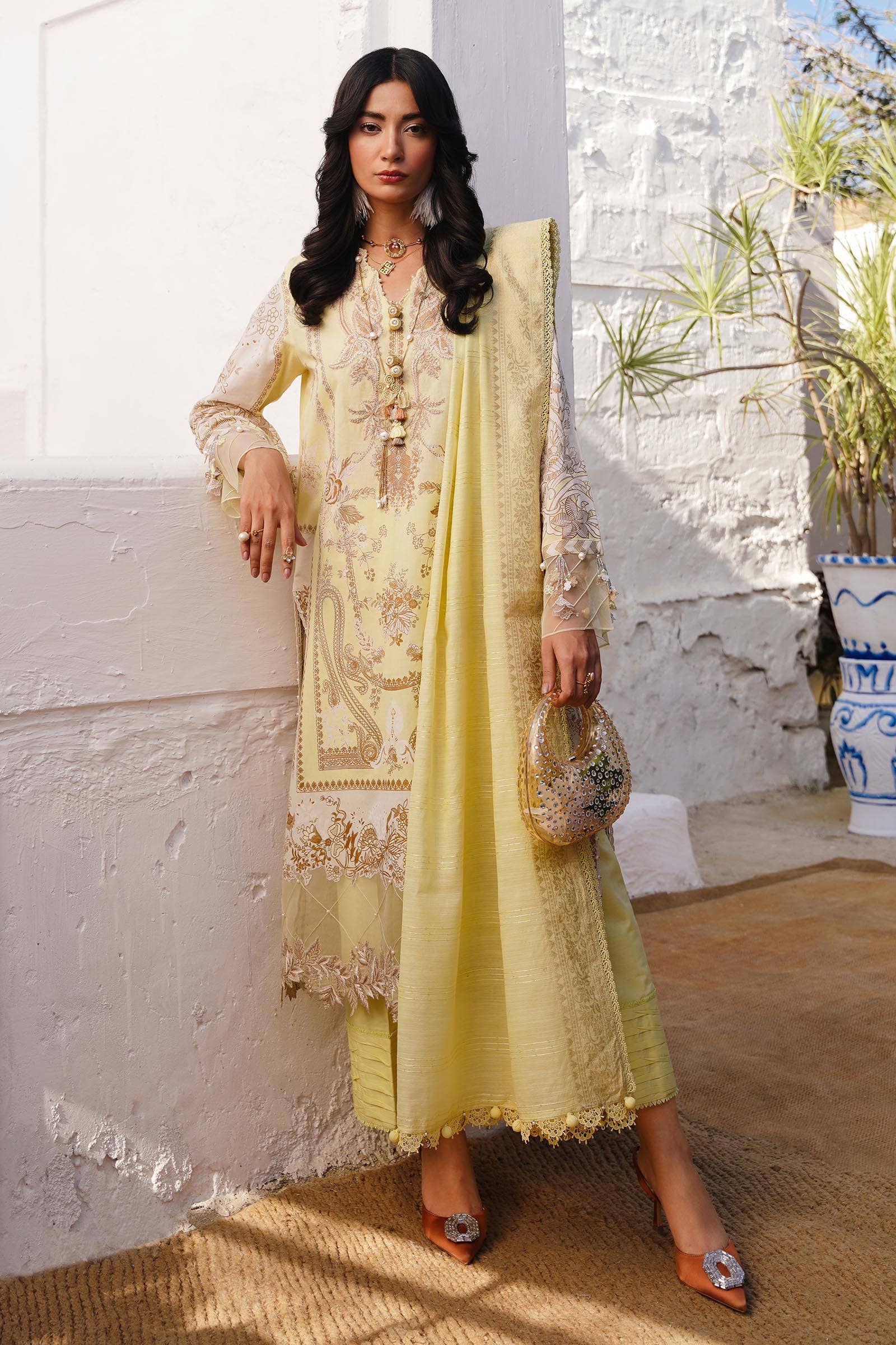 Sana Safinaz | Muzlin Spring 24 | M241-018A-CM - Khanumjan  Pakistani Clothes and Designer Dresses in UK, USA