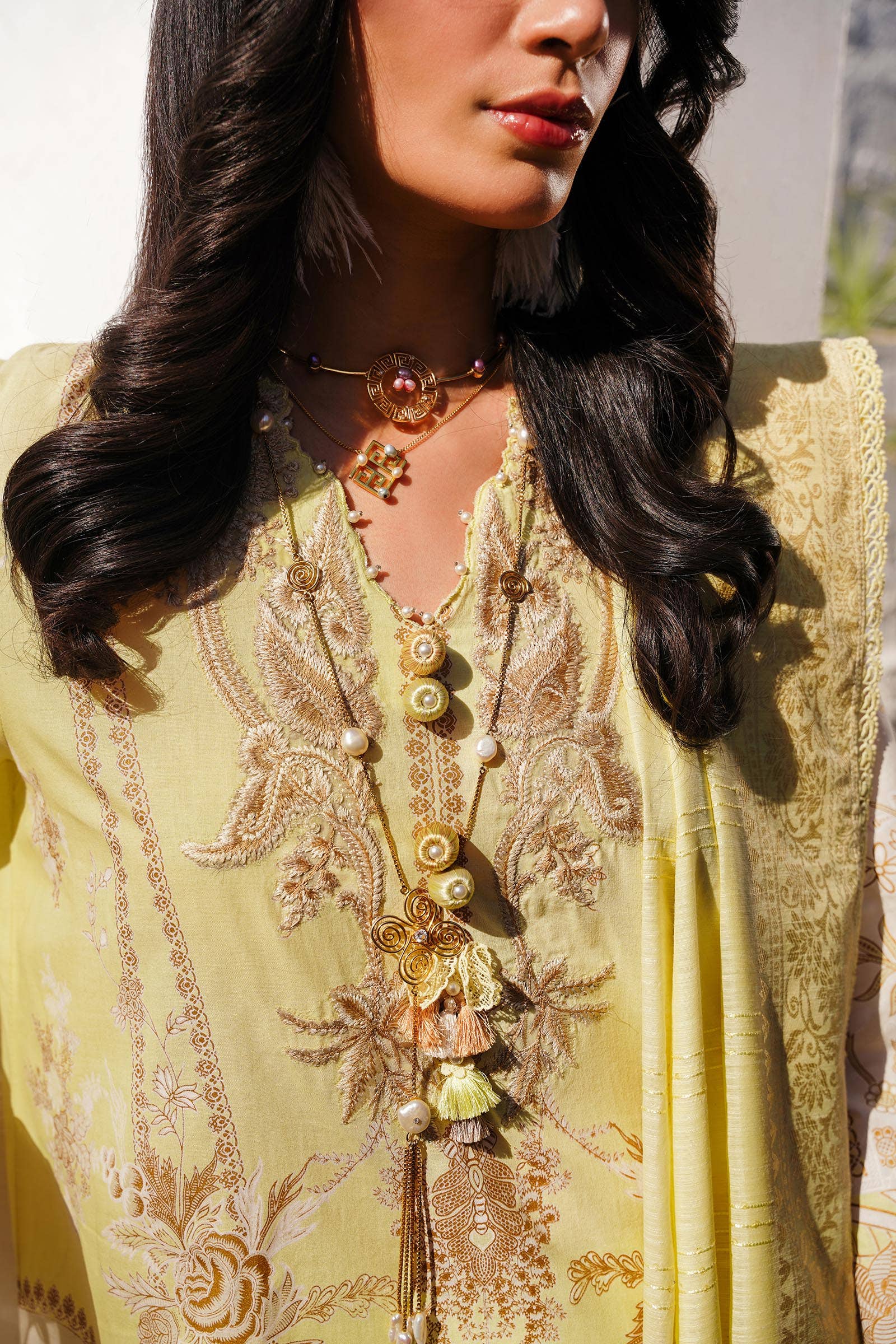 Sana Safinaz | Muzlin Spring 24 | M241-018A-CM - Khanumjan  Pakistani Clothes and Designer Dresses in UK, USA