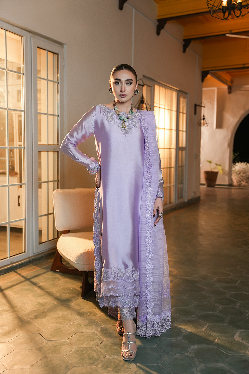 Nilofer Shahid | Verve Summer 24 | Dynamic Diva (3pc)- Verve SS 24 - Khanumjan  Pakistani Clothes and Designer Dresses in UK, USA