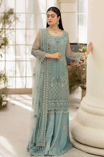 Raeesa Premium | Dehleez Formals | DL-1013 Caribbean Coast - Khanumjan Pakistani Clothes and Designer Dresses in UK, USA