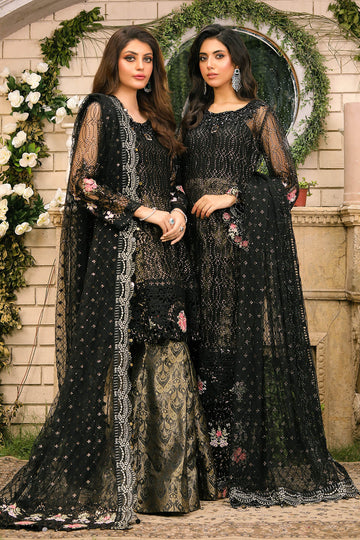 Raeesa Premium | Wajadan Wedding Formals | WD-3 Metal Black - Khanumjan Pakistani Clothes and Designer Dresses in UK, USA