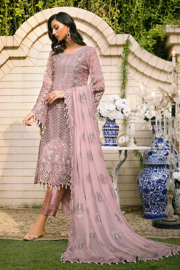 Raeesa Premium | Wajadan Wedding Formals | WD-7 Opera Mauve - Khanumjan Pakistani Clothes and Designer Dresses in UK, USA