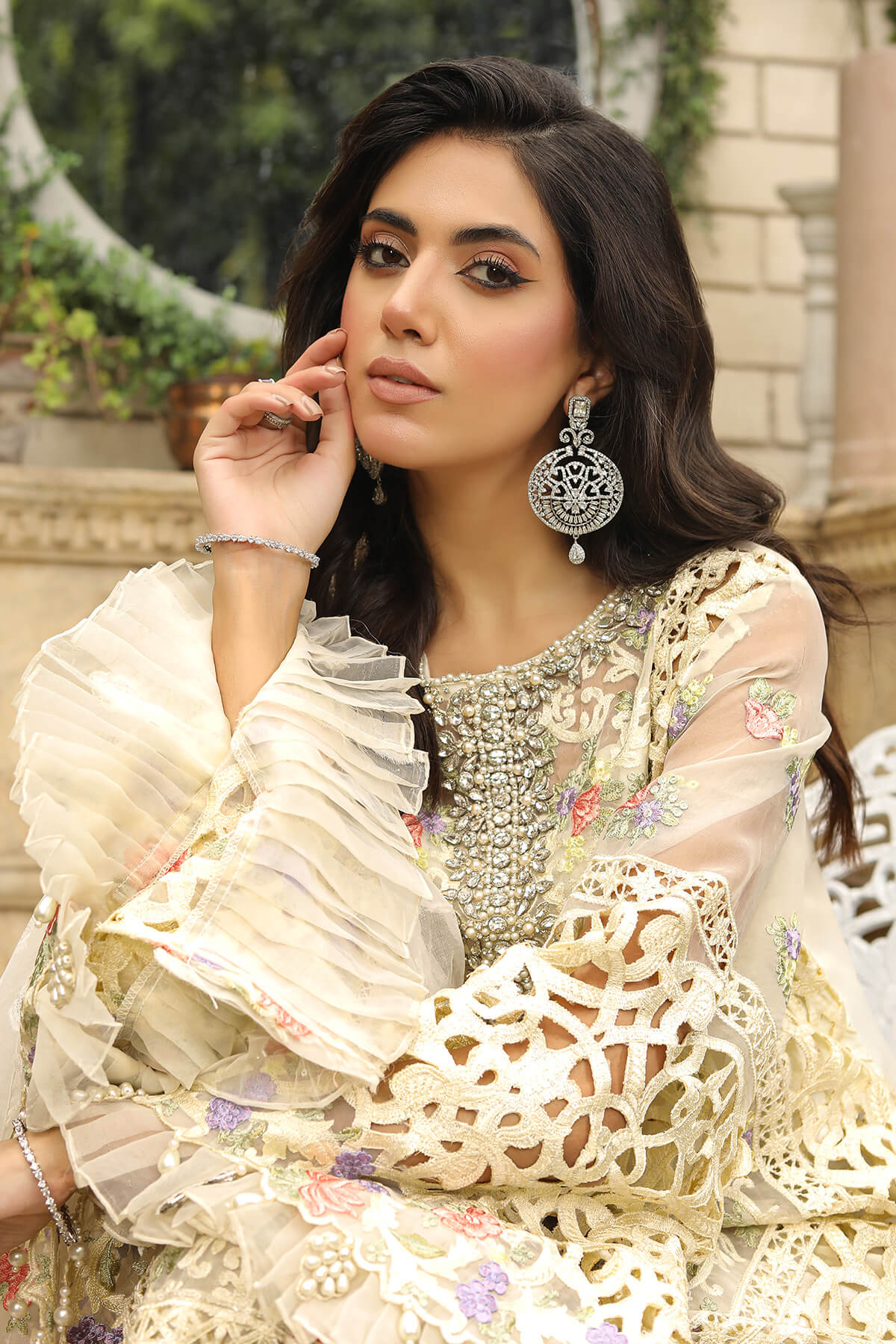 Raeesa Premium | Wajadan Wedding Formals | WD-8 Ivory - Khanumjan  Pakistani Clothes and Designer Dresses in UK, USA