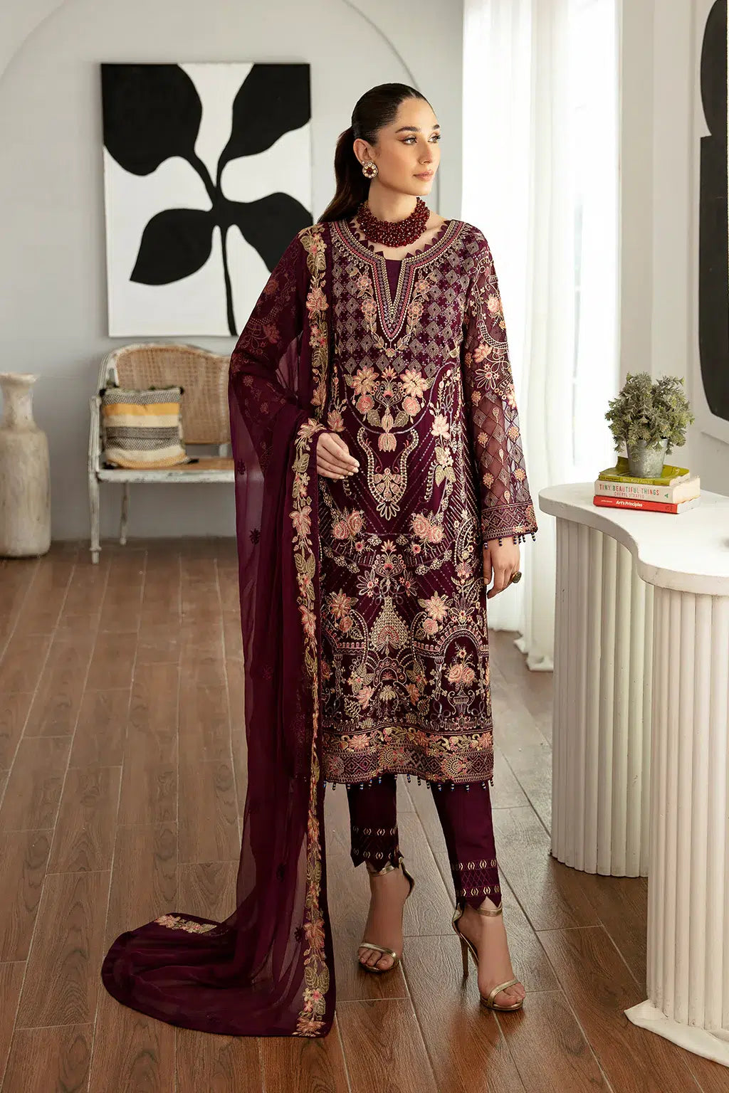 Ramsha | Rangoon Chiffon Collection | D-1104 - Khanumjan  Pakistani Clothes and Designer Dresses in UK, USA