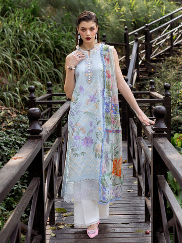 Roheenaz | Dahlia Embroidered Lawn 24 | Daisy - Khanumjan Pakistani Clothes and Designer Dresses in UK, USA