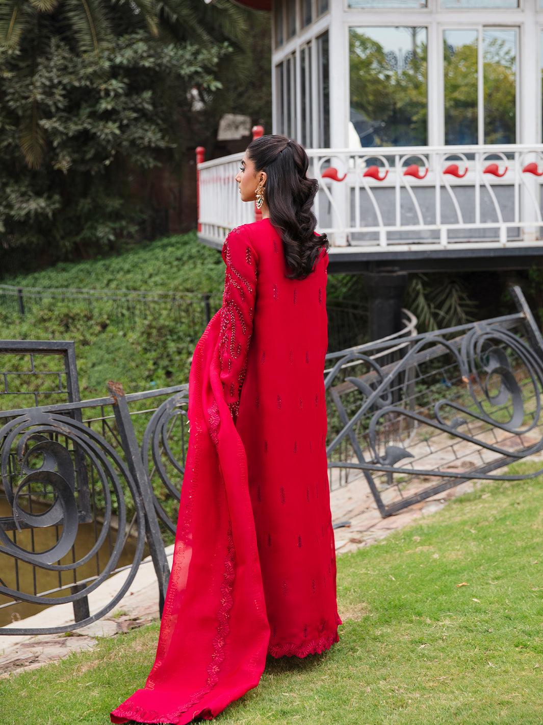 Amroz Atelier | Aerien Formals | Rouge - Khanumjan  Pakistani Clothes and Designer Dresses in UK, USA