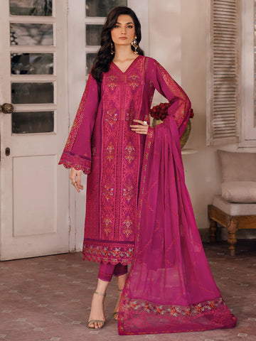 Bin Ilyas | Naqsh Luxury Lawn | Kiraz - Khanumjan Pakistani Clothes and Designer Dresses in UK, USA