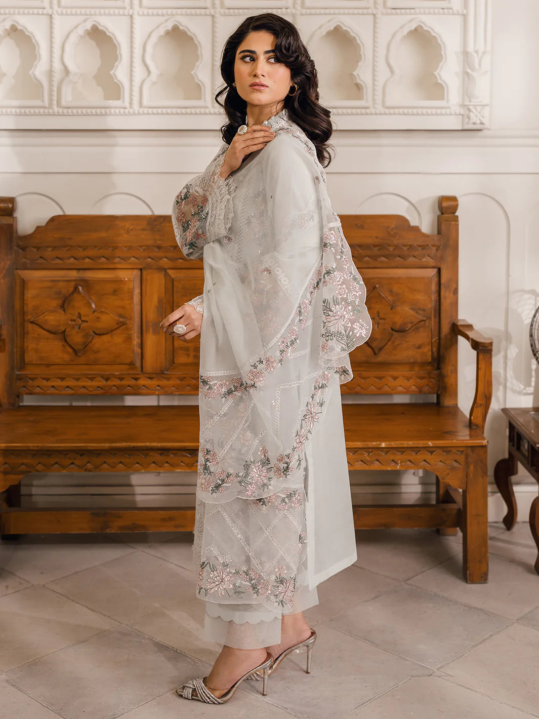 Bin Ilyas | Naqsh Luxury Lawn | Nermine - Khanumjan  Pakistani Clothes and Designer Dresses in UK, USA