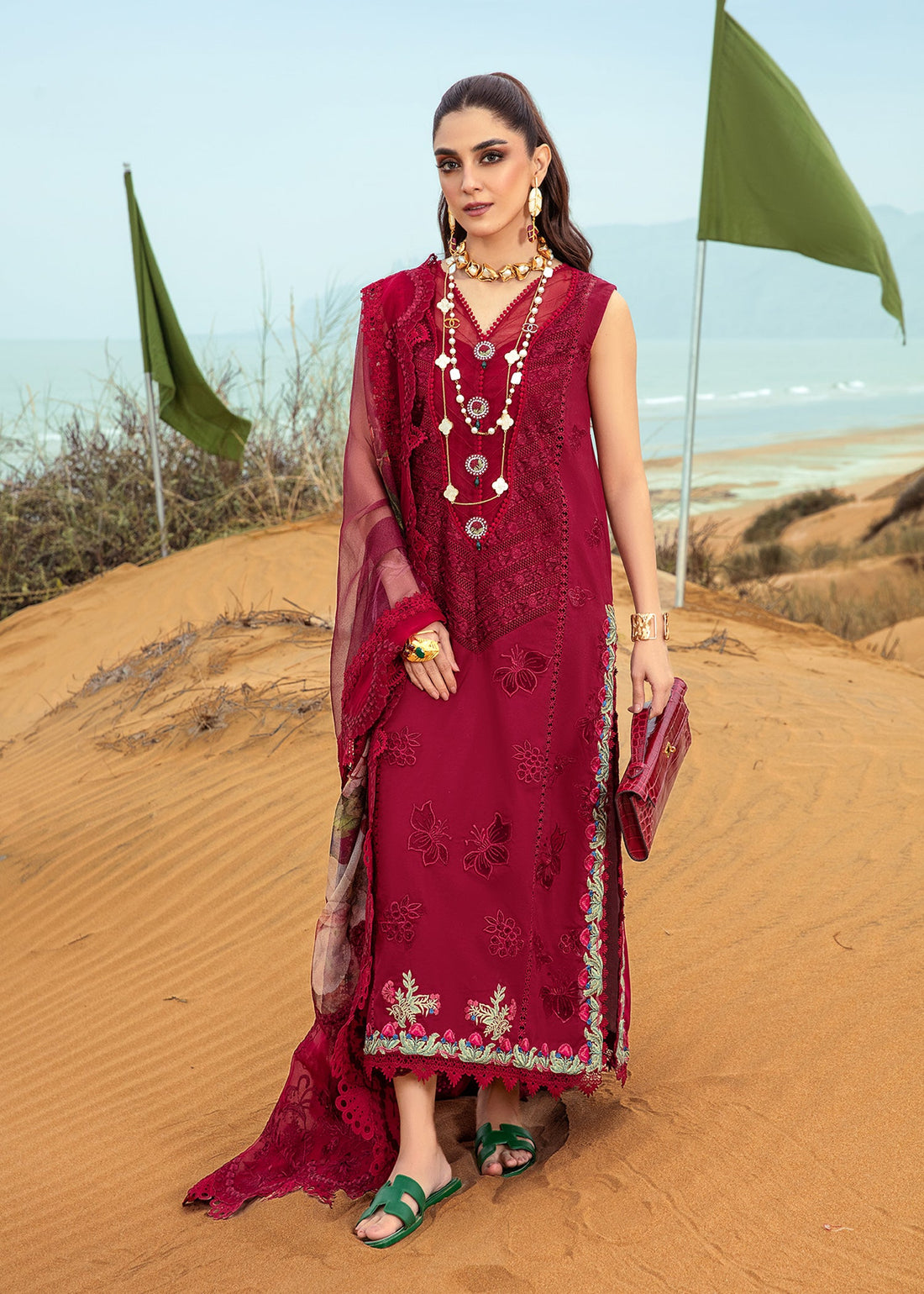 Crimson | Lawn 24 | Lillie de Jong - Cherry - Khanumjan  Pakistani Clothes and Designer Dresses in UK, USA