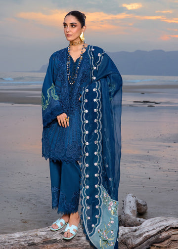 Crimson | Lawn 24 | Ulysses - Midnight - Khanumjan Pakistani Clothes and Designer Dresses in UK, USA