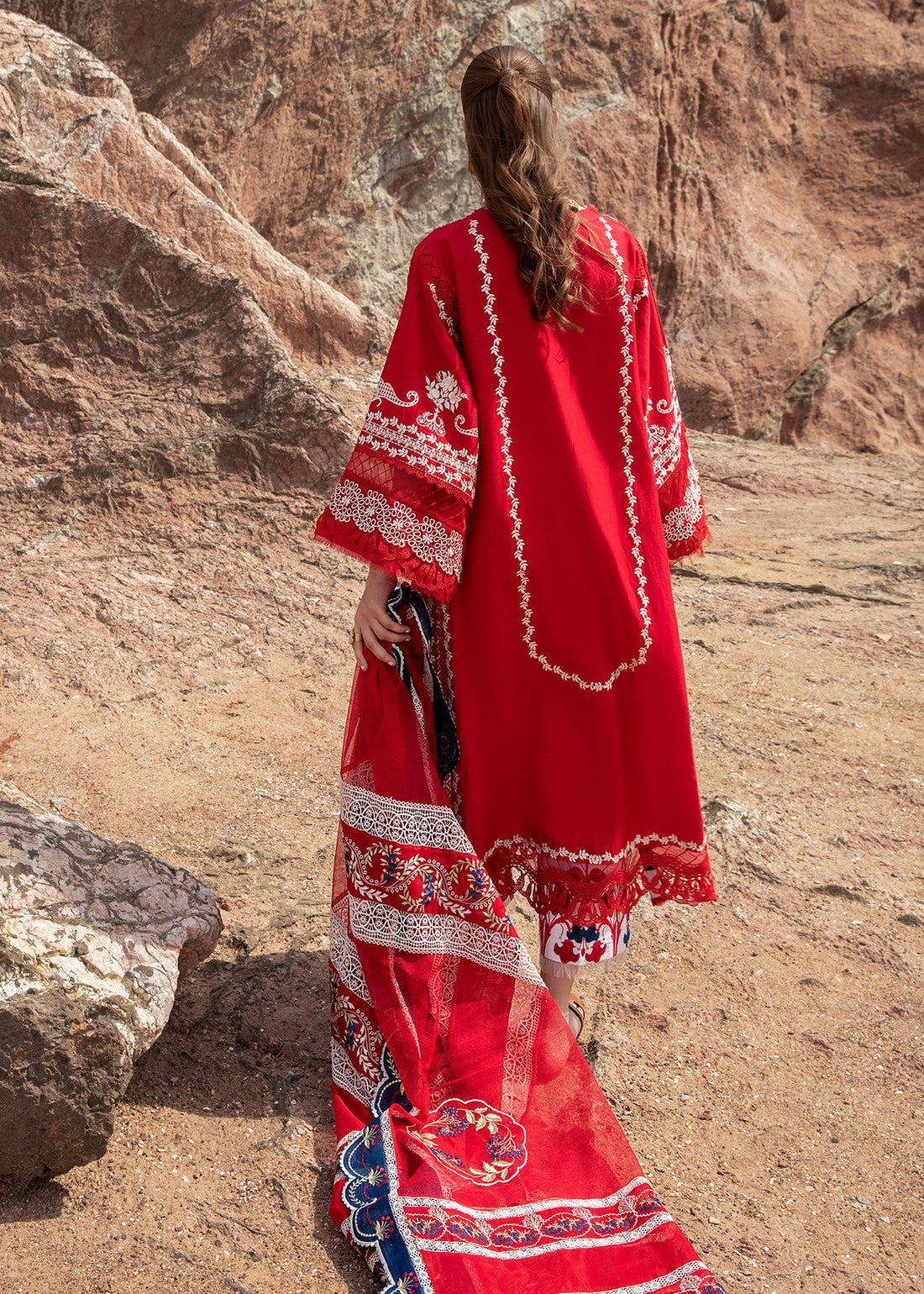 Crimson | Lawn 24 | Stars of Fire - Flame red - Khanumjan  Pakistani Clothes and Designer Dresses in UK, USA