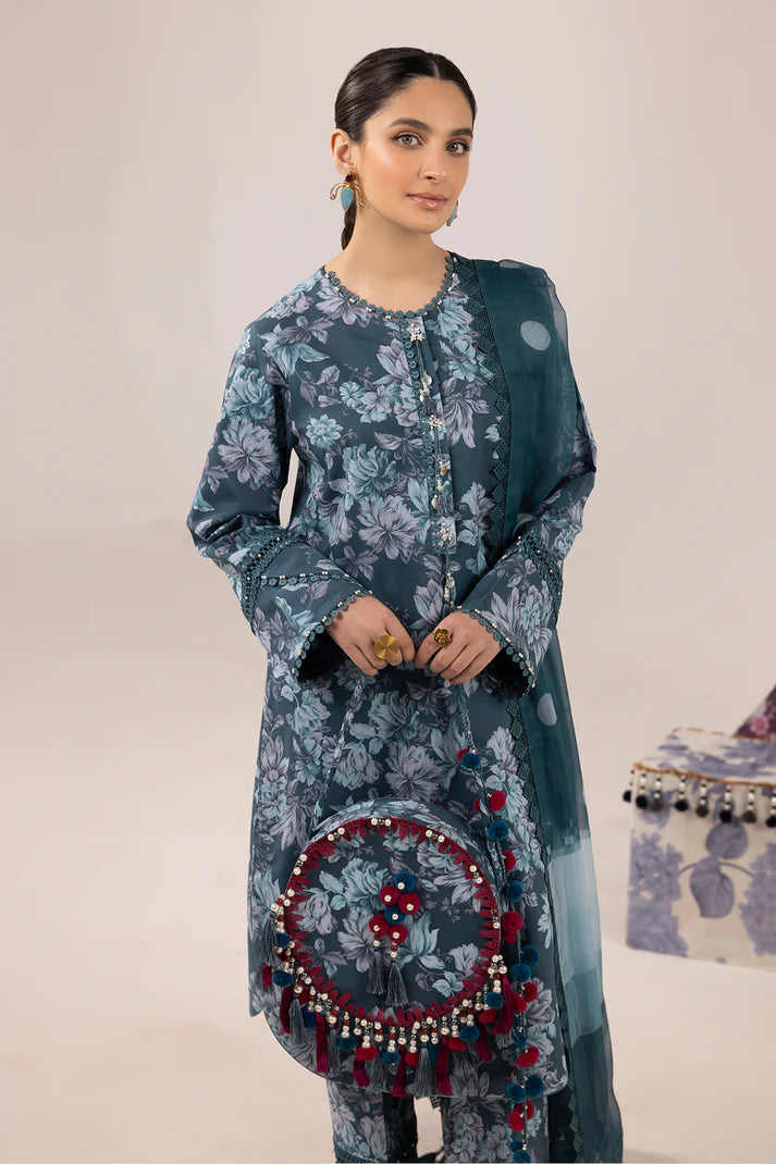 Alizeh | Sheen Lawn Prints 24 | Sea Mist - Khanumjan  Pakistani Clothes and Designer Dresses in UK, USA