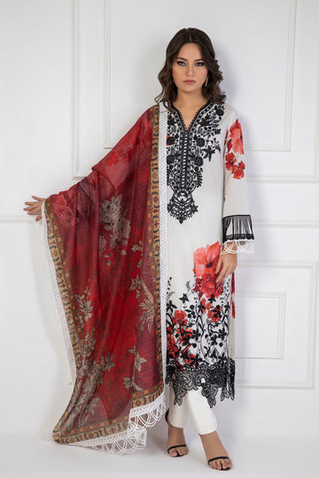 Shamaeel Ansari | Lawn 24 | LV114 - Khanumjan Pakistani Clothes and Designer Dresses in UK, USA