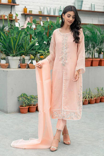 Jeem | Luxury Pret | STRIKING PEACH - Khanumjan Pakistani Clothes and Designer Dresses in UK, USA