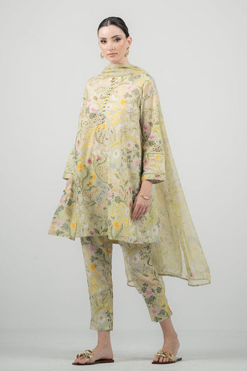 Ego | Eid Edit | DAISIES 3 PIECE - Khanumjan Pakistani Clothes and Designer Dresses in UK, USA