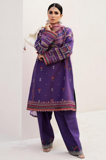 Zara Shahjahan | Luxury Lawn 24 | LAMIA-7B - Khanumjan Pakistani Clothes and Designer Dresses in UK, USA