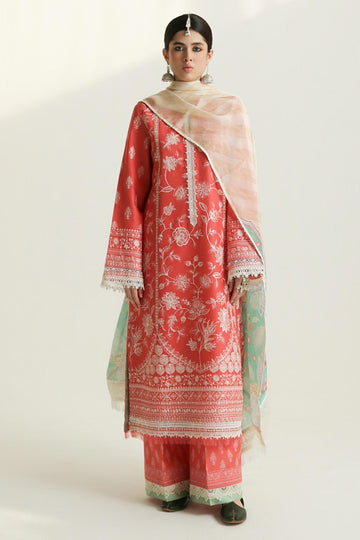 Zara Shahjahan | Luxury Lawn 24 | MAHI-1A - Khanumjan Pakistani Clothes and Designer Dresses in UK, USA