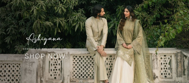 Shop for Pakistani Designer MNR Ashiyana Festive Eid Dresses at Khanumjan UK