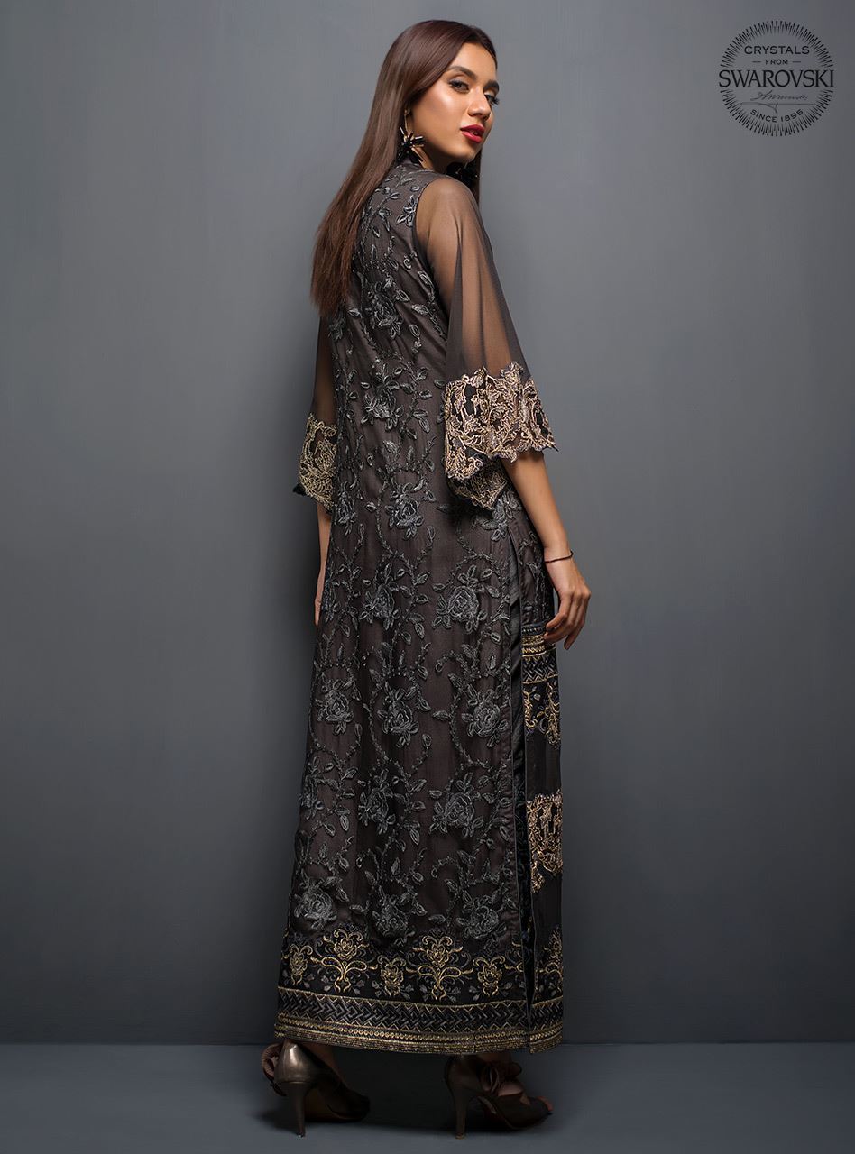 Zainab Chottani | Luxury Pret | THE CHARCOAL TEAL