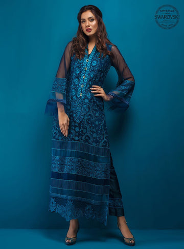 Zainab Chottani | Luxury Pret | TIMELESS TEAL